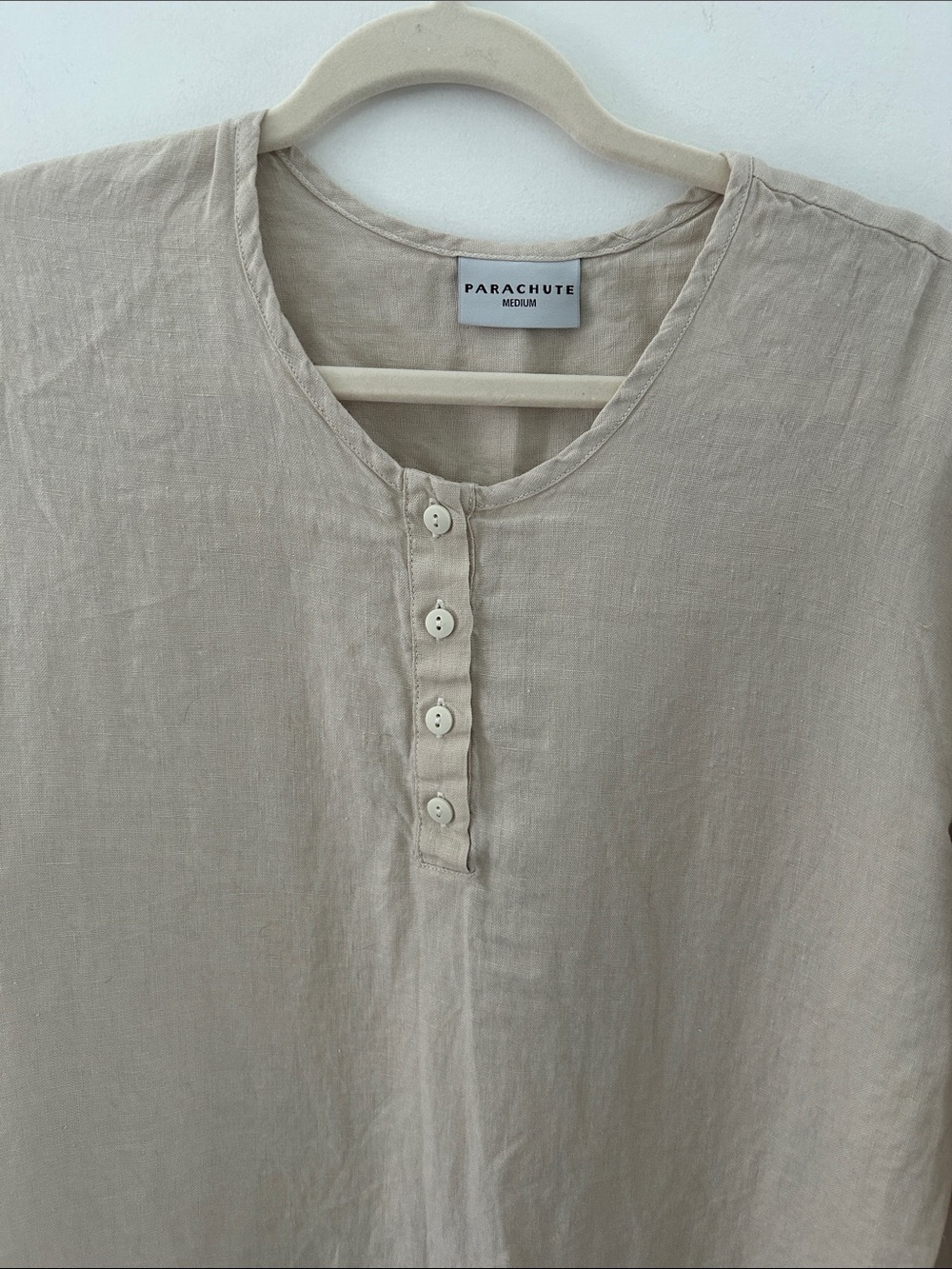 Parachute Linen House Dress Size Medium Midi Oversized Comfy Tunic/Nightshirt - Picture 2 of 15